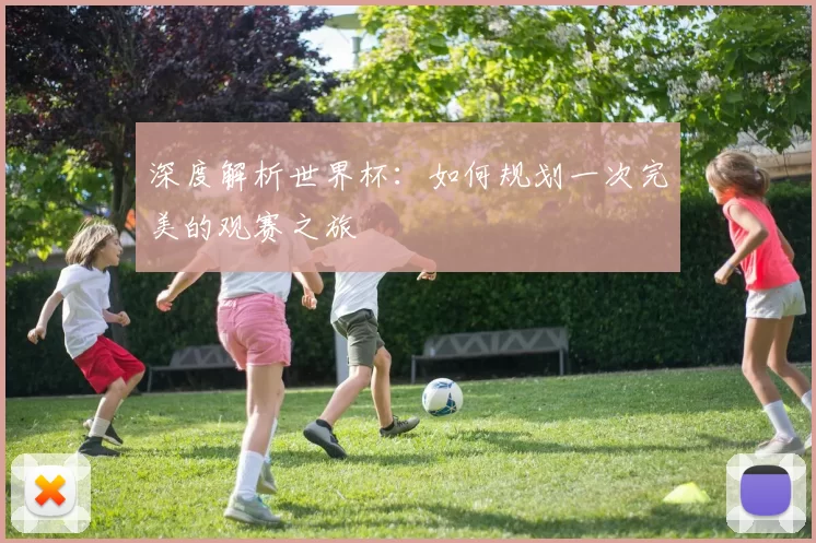 深度解析世界杯：如何规划一次完美的观赛之旅