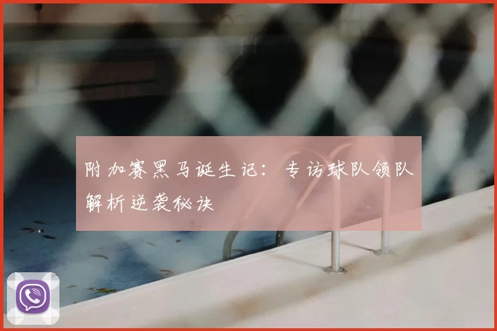 附加赛黑马诞生记：专访球队领队解析逆袭秘诀